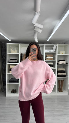 PEMBE NOA PİNTEREST KAZAK