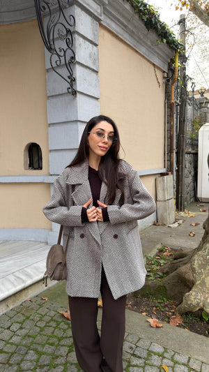 KREM KAHVE BALIKSIRTI KAŞE KABAN