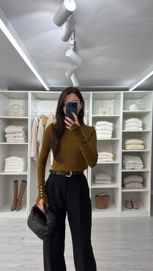 YAĞ YEŞİLİ ZR MODEL BALIKÇI YAKA TRİKO