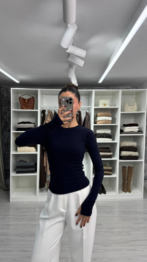 LACİVERT PARMAK GEÇİRMELİ BASIC