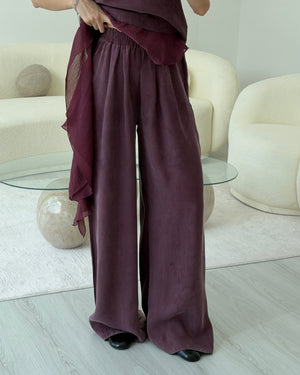 MÜRDÜM GARNİLİ BLUZ TAKIM