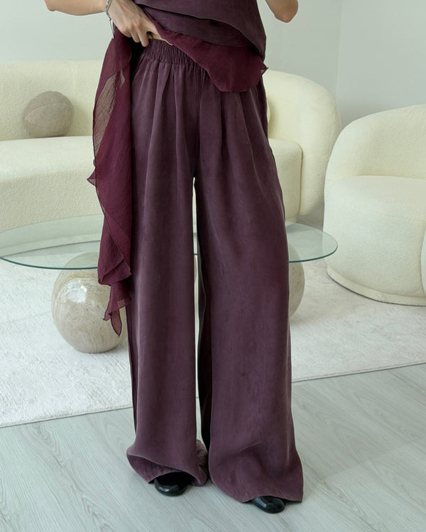 MÜRDÜM GARNİLİ BLUZ TAKIM