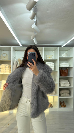 GRİ VALERIS PELUŞ KÜRK