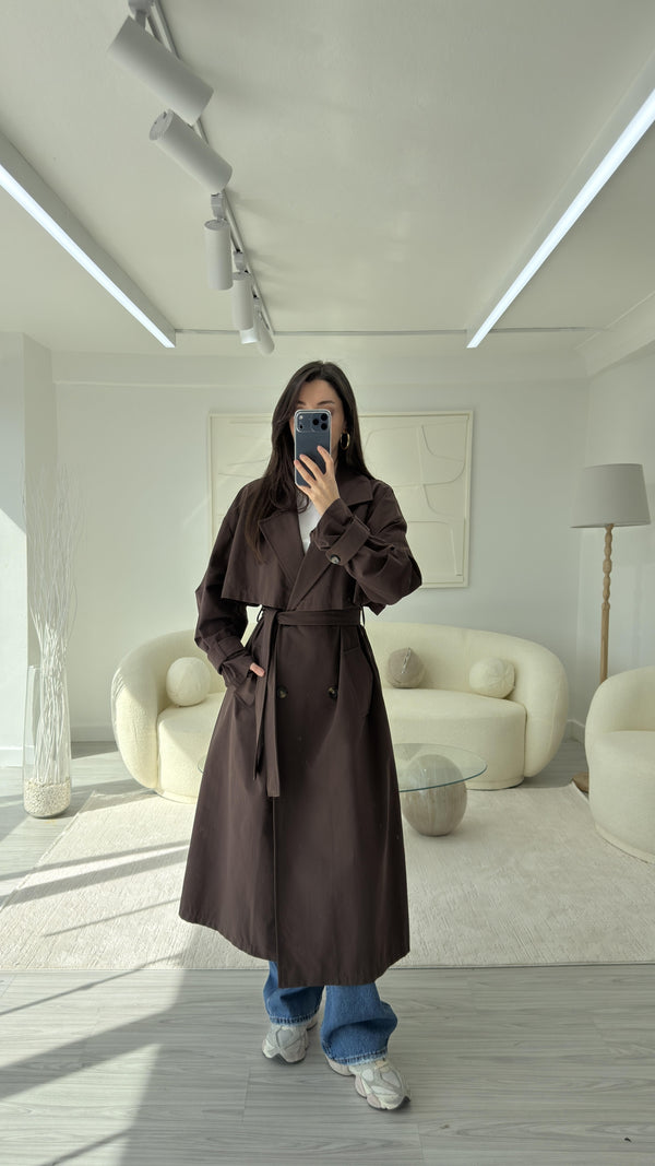 KAHVERENGİ MARKA MODEL TRENÇKOT