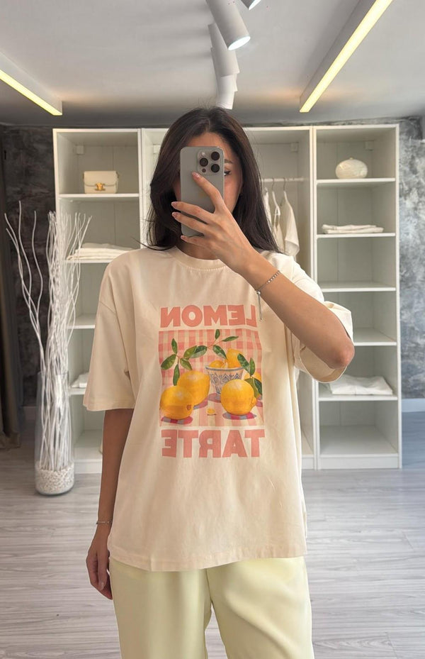 LEMON BASKILI OVERSIZE TSHIRT