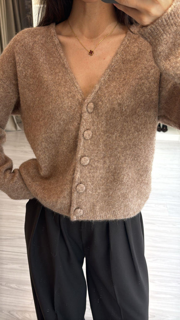 BEJ DÜĞMELİ HIRKA
