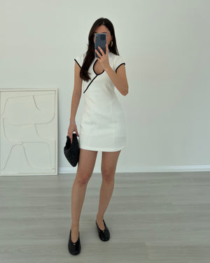 BEYAZ ZR MODEL ŞORTLU ELBİSE