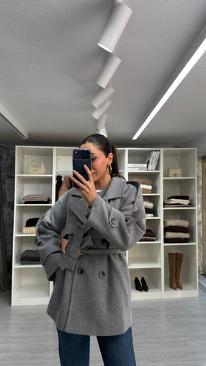 GRİ KISA KAŞE KABAN