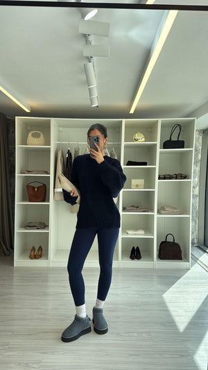 LACİVERT YÜKSEK BEL MARKA MODEL TAYT