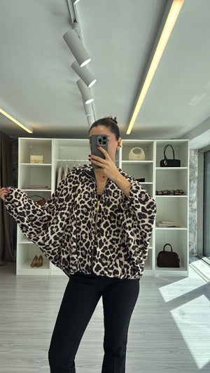 LEOPAR PREMIUM SATEN BOMBER CEKET