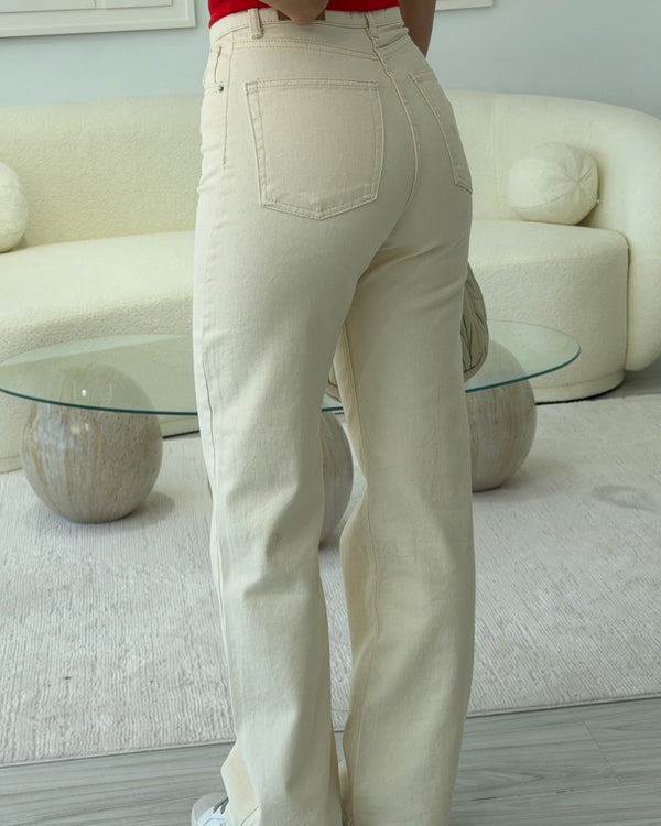 BEJ WİDE LEG JEAN