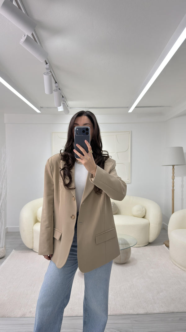 CAMEL SİLVA OVERSIZE BLAZER