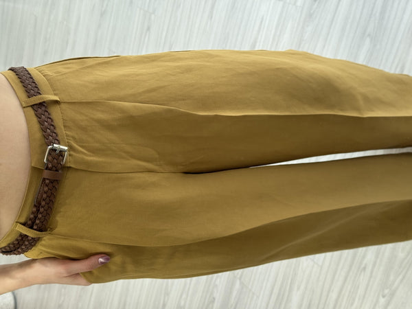 HARDAL KEMERLİ KETEN PANTOLON