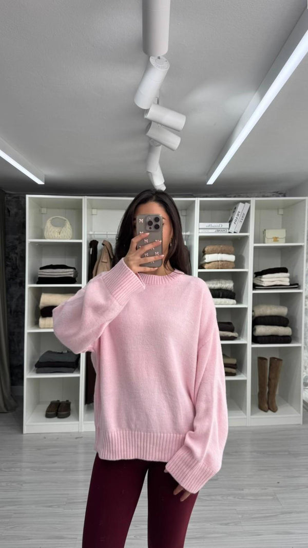 PEMBE NOA PİNTEREST KAZAK