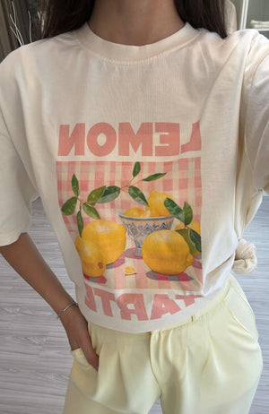 LEMON BASKILI OVERSIZE TSHIRT