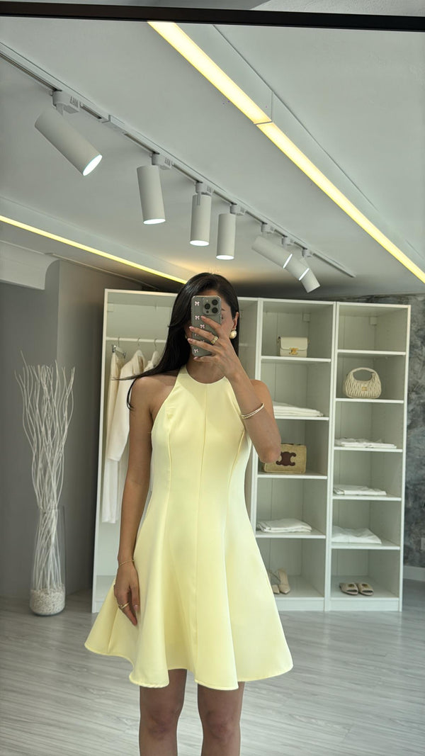 SARI ATLAS ELBİSE