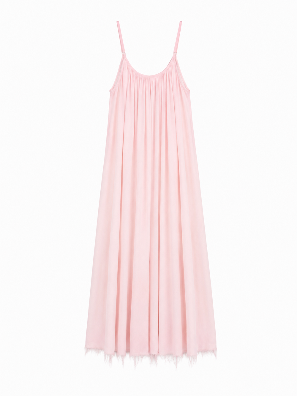 PEMBE PAMUKLU ELBİSE