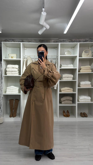 CAMEL VOGUE OVERSİZE TRENÇKOT