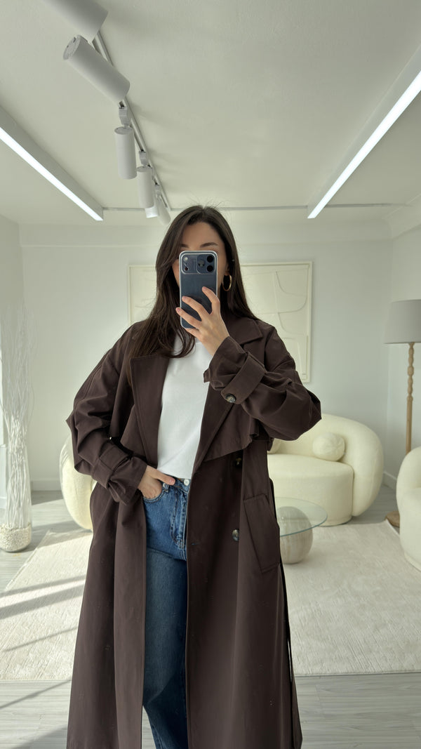 KAHVERENGİ MARKA MODEL TRENÇKOT