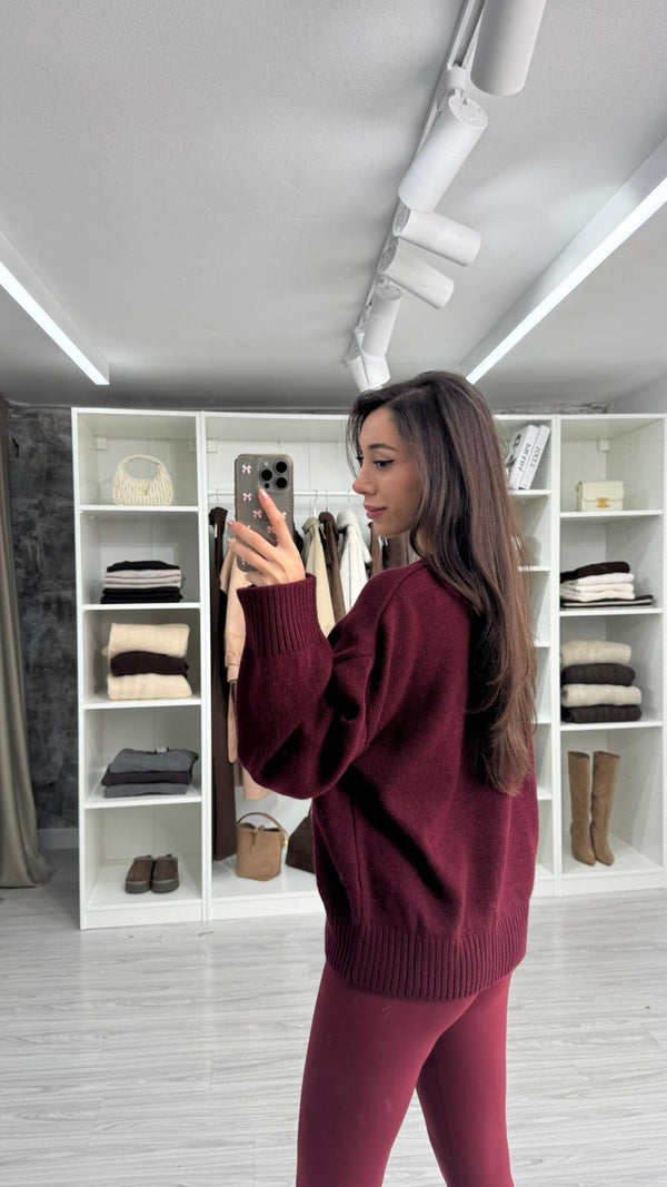 BORDO NOA PİNTEREST KAZAK