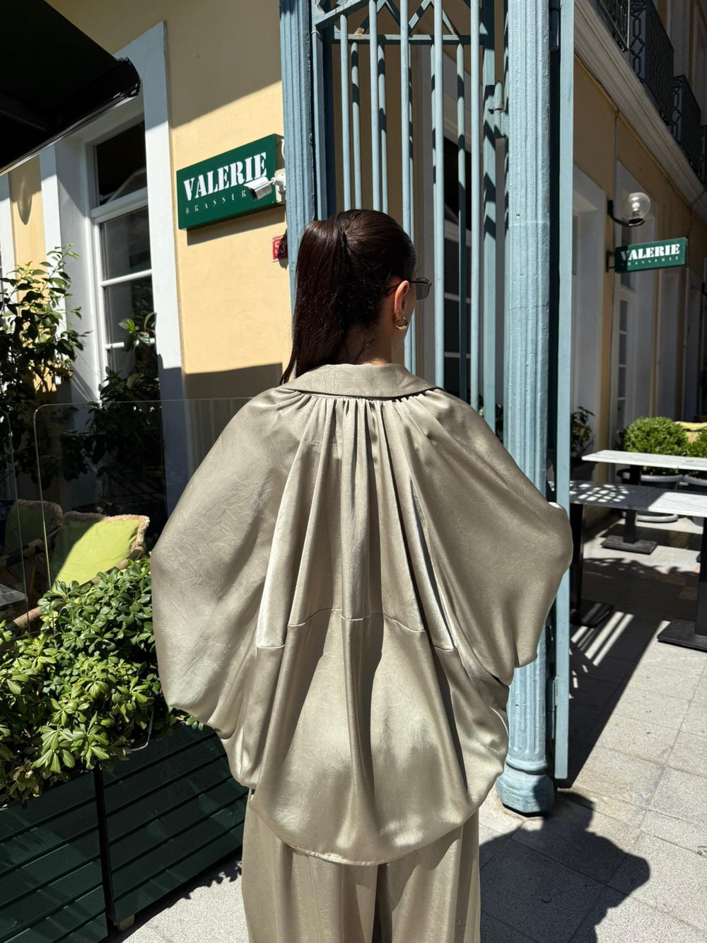 HAKİ PREMIUM SATEN BOMBER CEKET