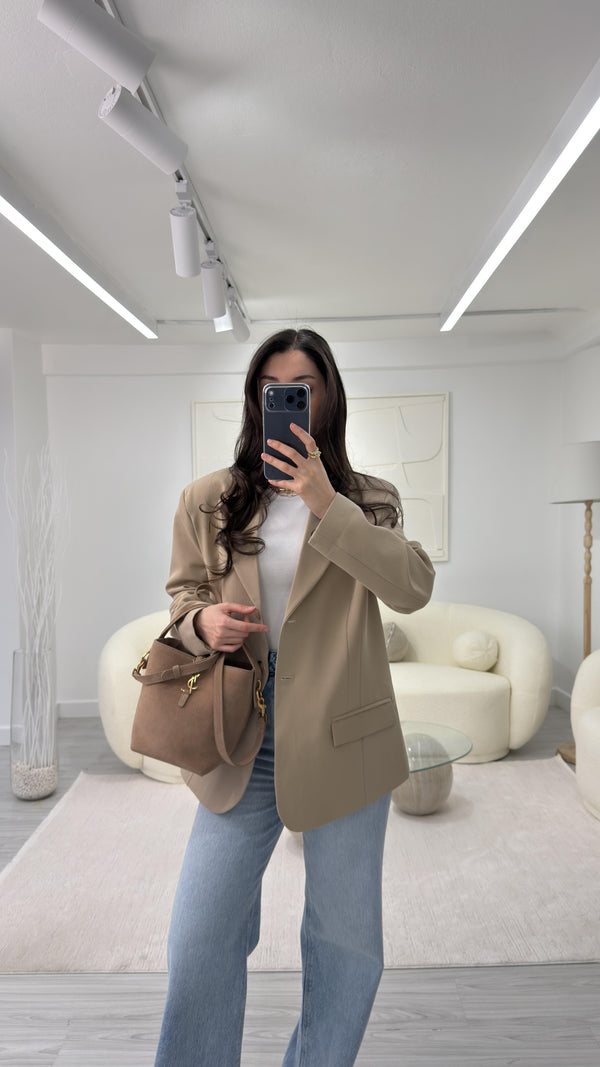 CAMEL SİLVA OVERSIZE BLAZER