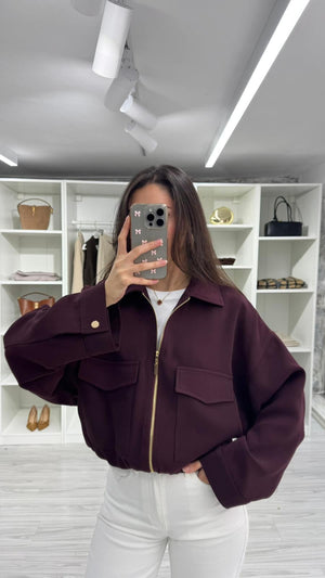 BORDO CEP DETAYLI BOMBER CEKET