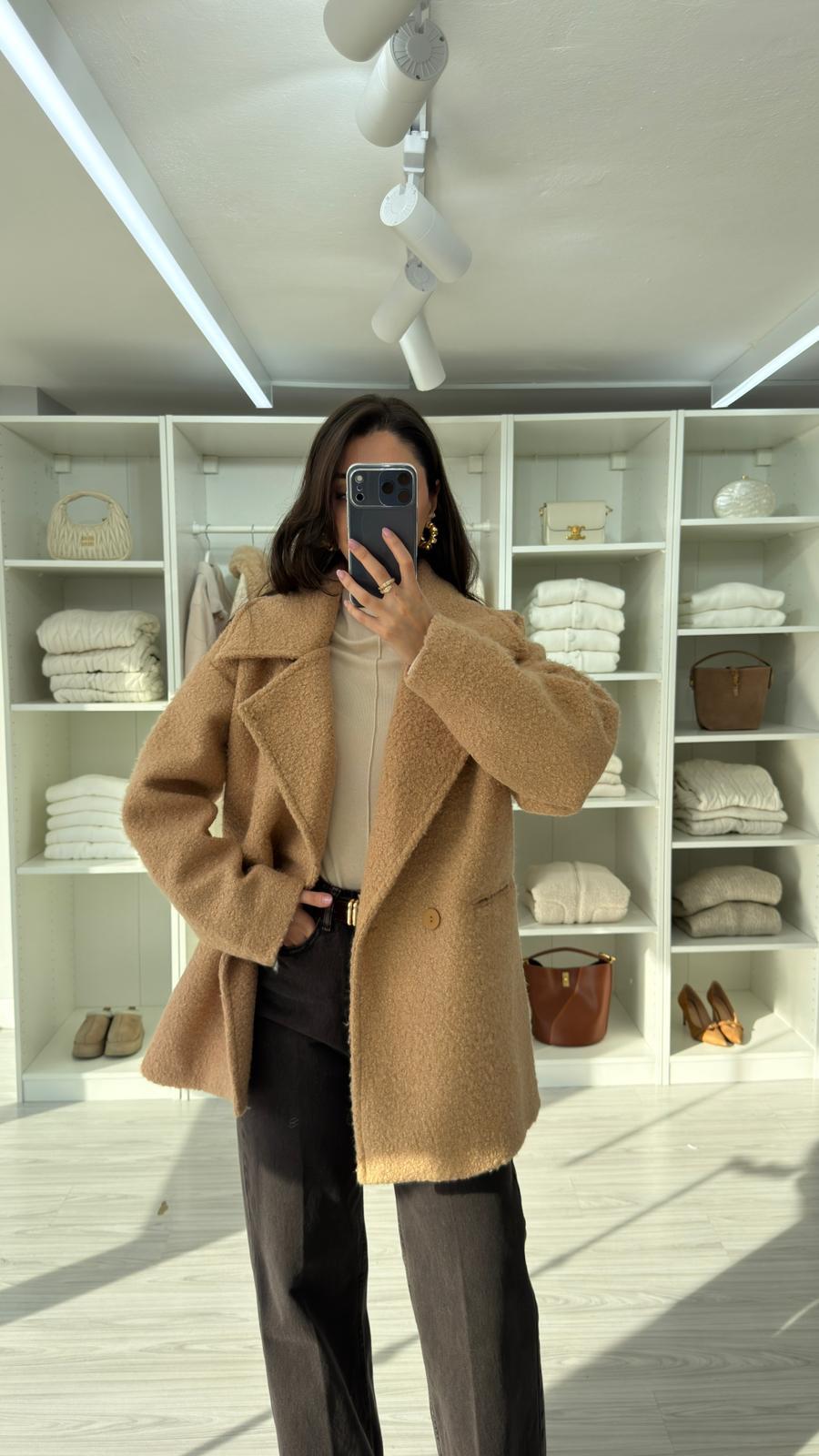 CAMEL VELOUR TEDDY KABAN