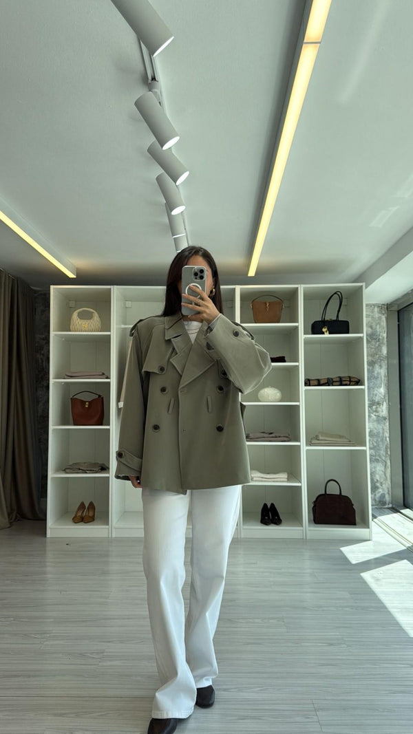 HAKİ PREMIUM VATKALI TRENÇKOT