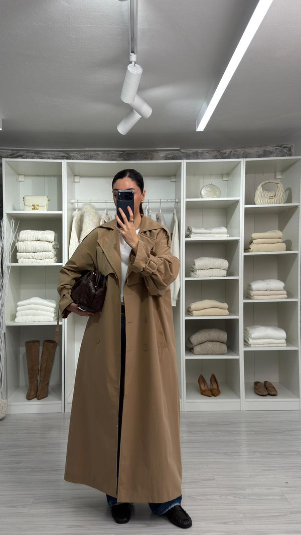 CAMEL VOGUE OVERSİZE TRENÇKOT