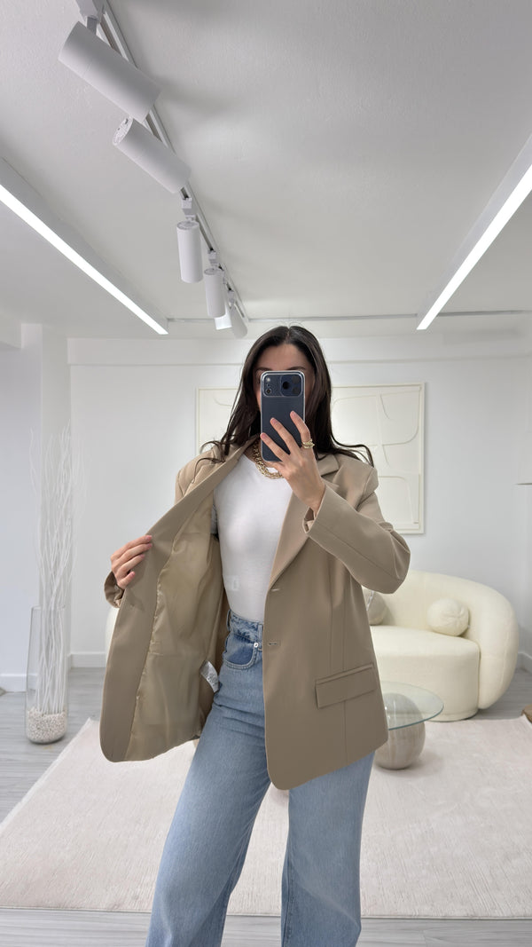 CAMEL SİLVA OVERSIZE BLAZER