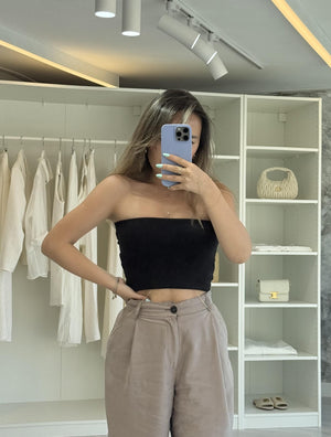 SİYAH KUPLU CROP