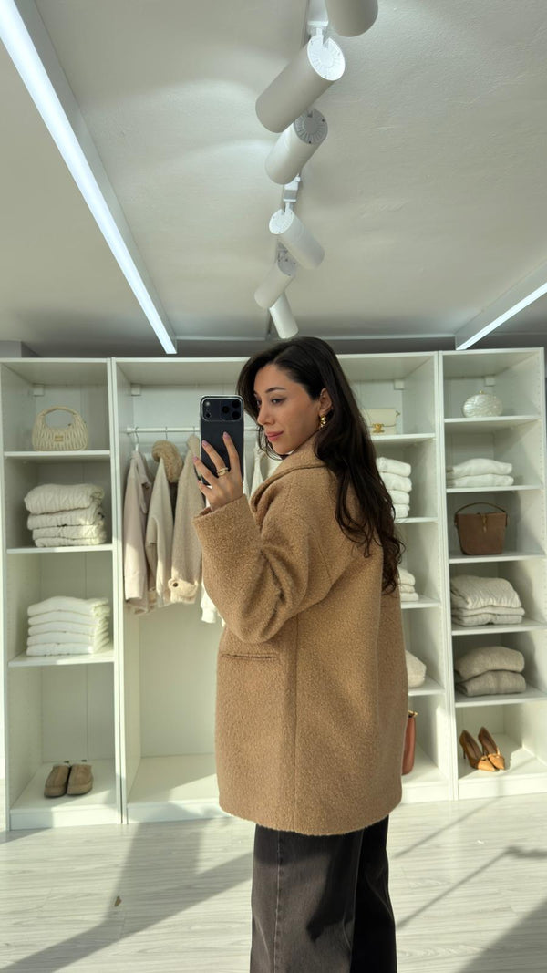 CAMEL VELOUR TEDDY KABAN