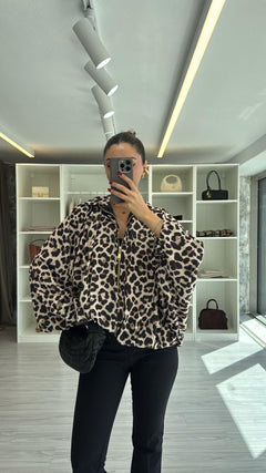 LEOPAR PREMIUM SATEN BOMBER CEKET