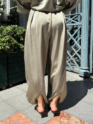 HAKİ PREMIUM SATEN ŞALVAR PANTOLON