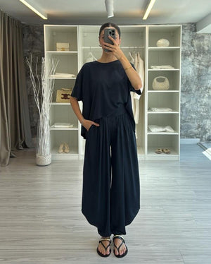 FÜME ŞALVAR MODAL TAKIM