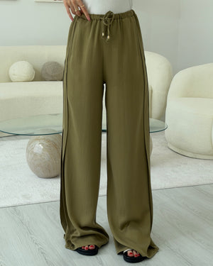 HAKİ DİKİŞ DETAYLI PANTOLON