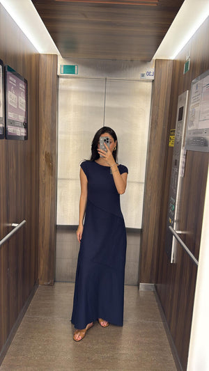 LACİVERT MARKA MODEL MAXİ ELBİSE