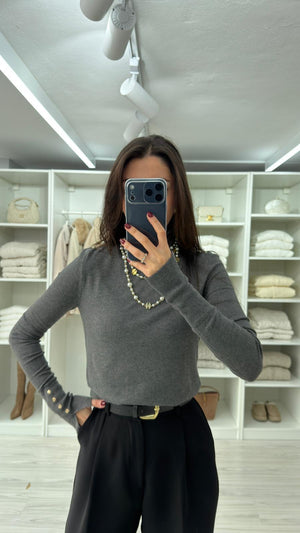 KOYU FÜME ZR MODEL BALIKÇI YAKA TRİKO