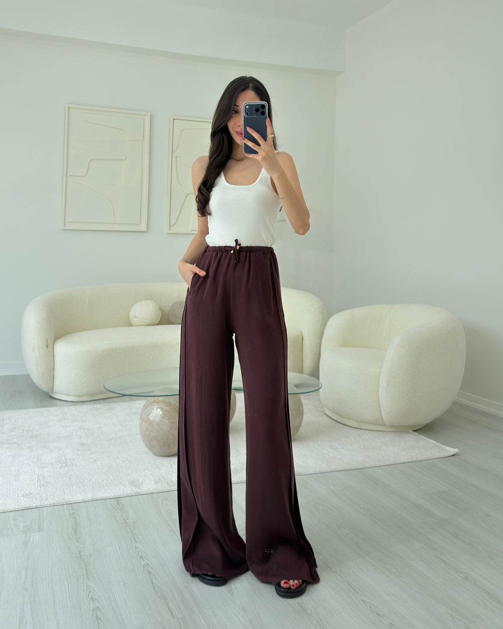 MÜRDÜM DİKİŞ DETAYLI PANTOLON