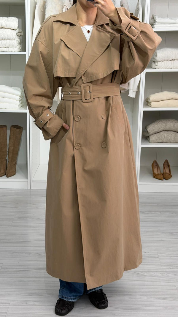 CAMEL VOGUE OVERSİZE TRENÇKOT
