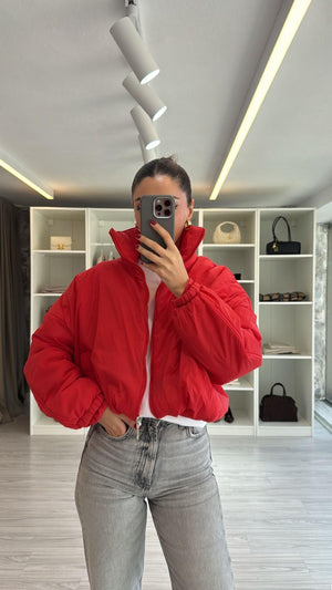 KIRMIZI OVERSIZE İNCE MONT