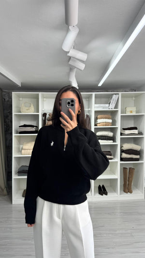 MARKA MODEL SİYAH KAZAK