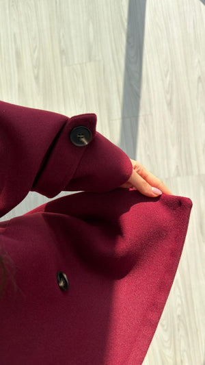 BORDO MORENİA DİK YAKA KAŞE