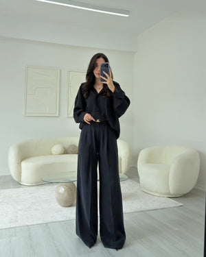 SİYAH TENSEL PANTOLON