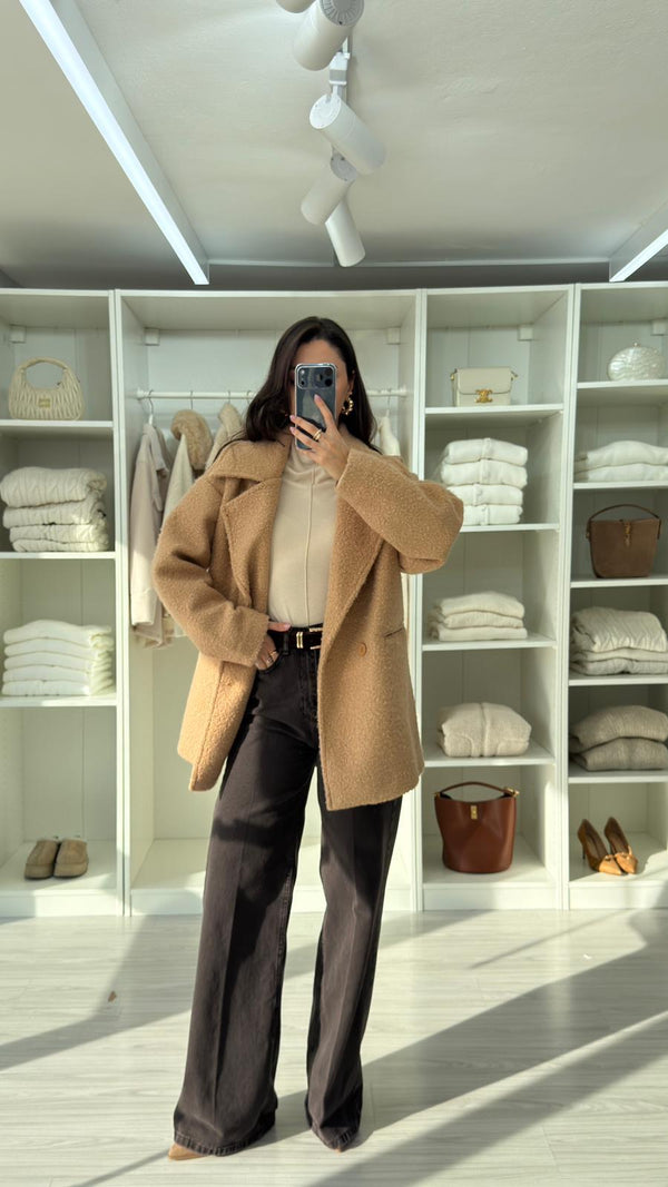 CAMEL VELOUR TEDDY KABAN