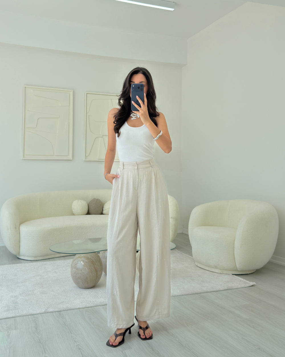 TAŞ BAGGY TAŞLI PANTOLON