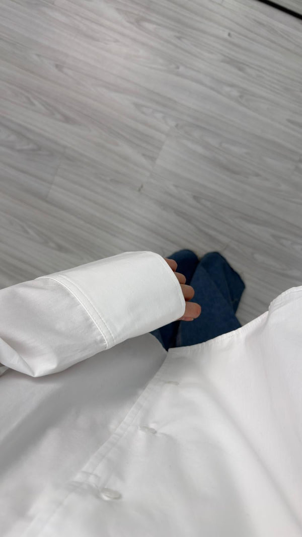 BEYAZ REGLAN POPLİN GÖMLEK