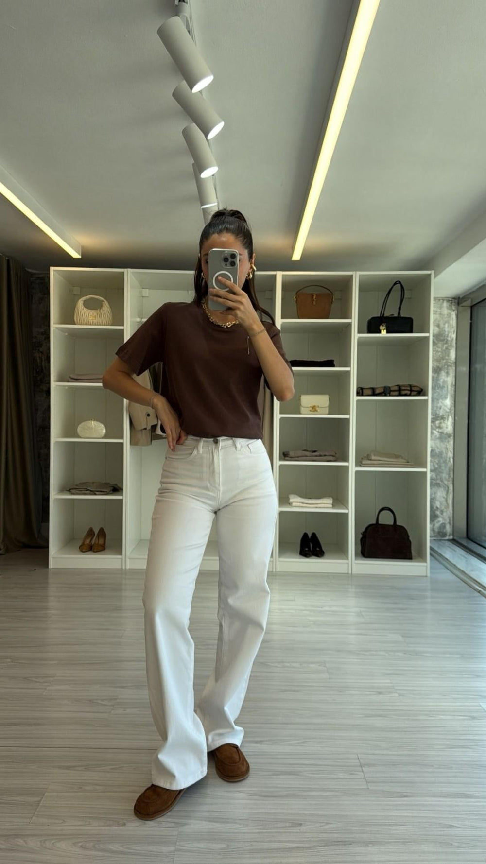 BEYAZ WIDE LEG JEAN