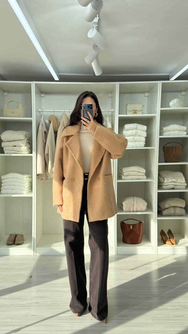 CAMEL VELOUR TEDDY KABAN